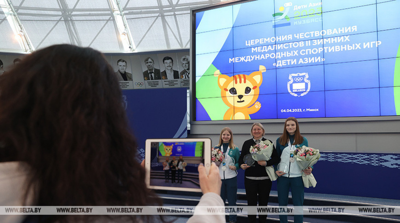 В НОК Беларуси чествовали призеров Вторых зимних Игр "Дети Азии"