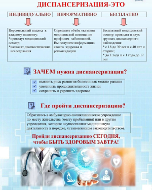 Выездная ДИСПАНСЕРИЗАЦИЯ в сельских учреждениях района