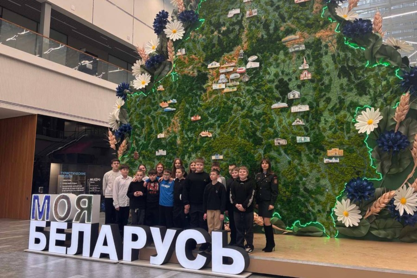 Воспитанники березинских ВПК на выставке «Моя Беларусь»