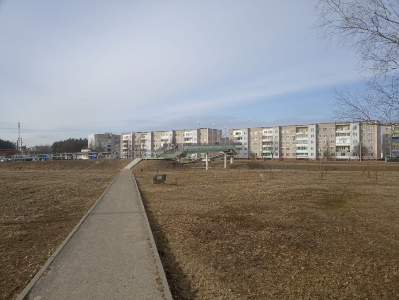 Лестничный марш установлен