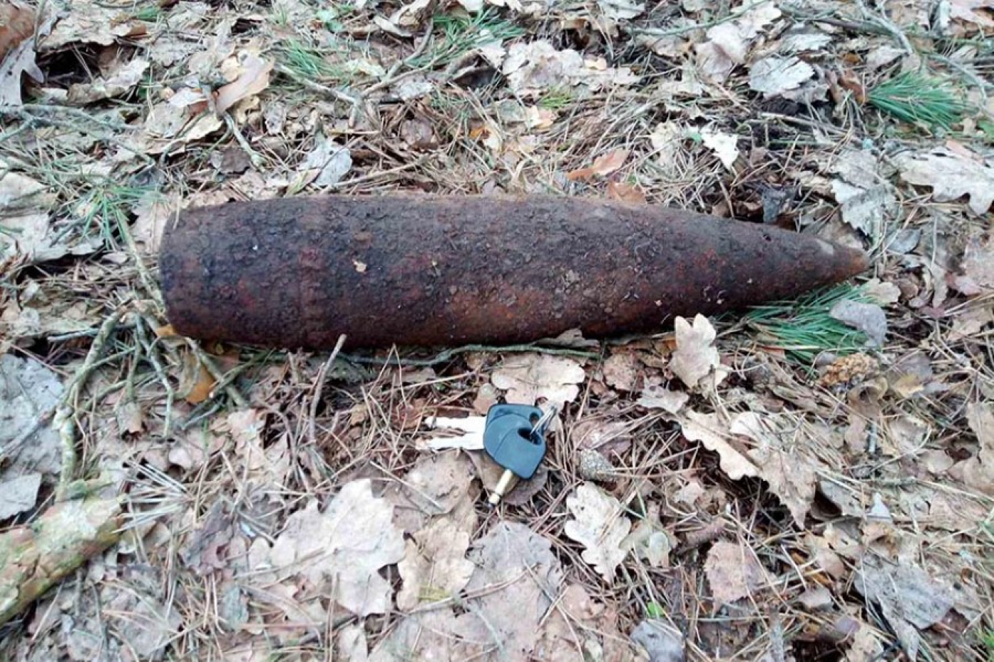 На Червенщине нашли снаряд времён Великой Отечественной войны