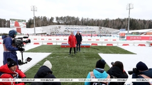 Министры спорта Беларуси и России открыли Кубок сильнейших спортсменов по биатлону