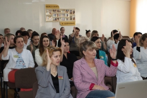 Отчётно-выборная профсоюзная конференция в Березинской ЦРБ