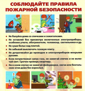 Соблюдайте Правила пожарной безопасности!