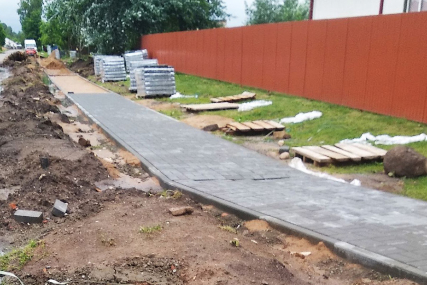 На улице Озёрной скоро появится новая пешеходная дорожка