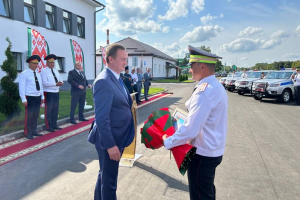 Александр Турчин и Иван Кубраков открыли новые здания для ГАИ в Борисове