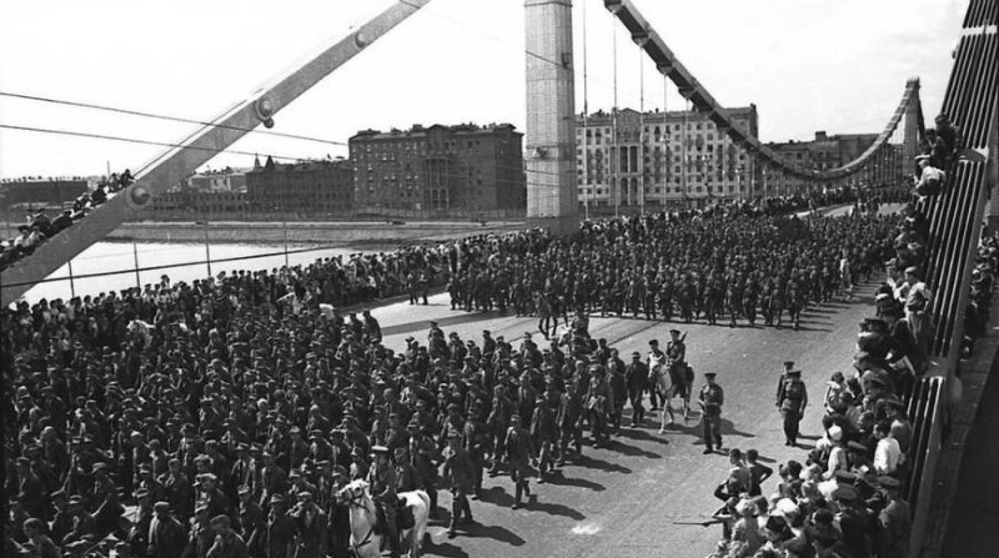 Освобождение Беларуси. Плененные в ходе операции "Багратион" немцы прошли "Парадом побежденных" по Москве