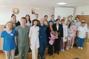 Молодежь Березинской ЦРБ на встрече с профсоюзным лидером