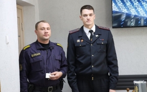 Торжественное собрание в честь Дня милиции в отделении Департамента охраны