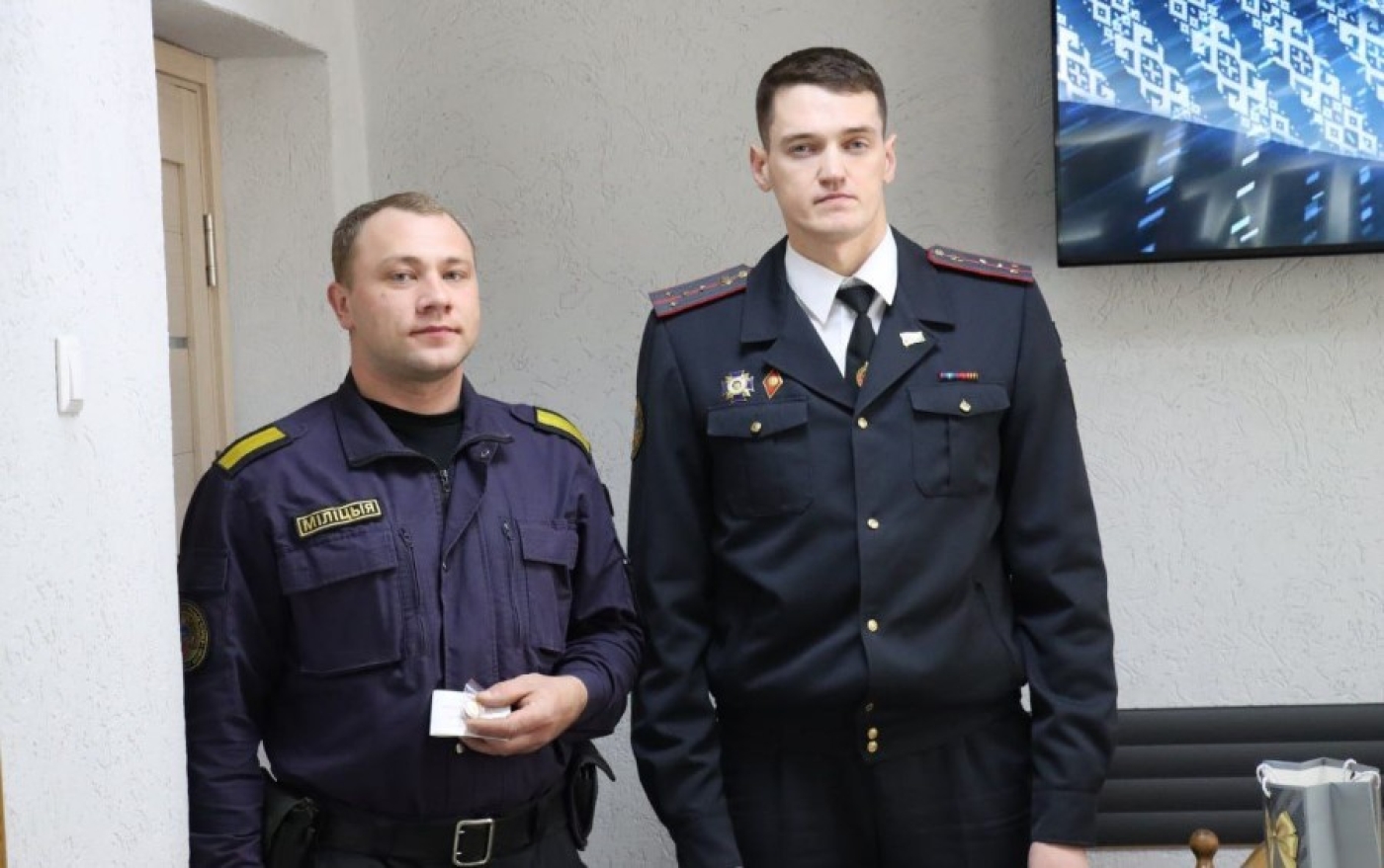 Торжественное собрание в честь Дня милиции в отделении Департамента охраны