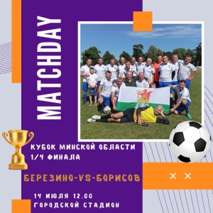 Приглашаем четвертьфинал на Чемпионат Минской области Березино-Борисов!
