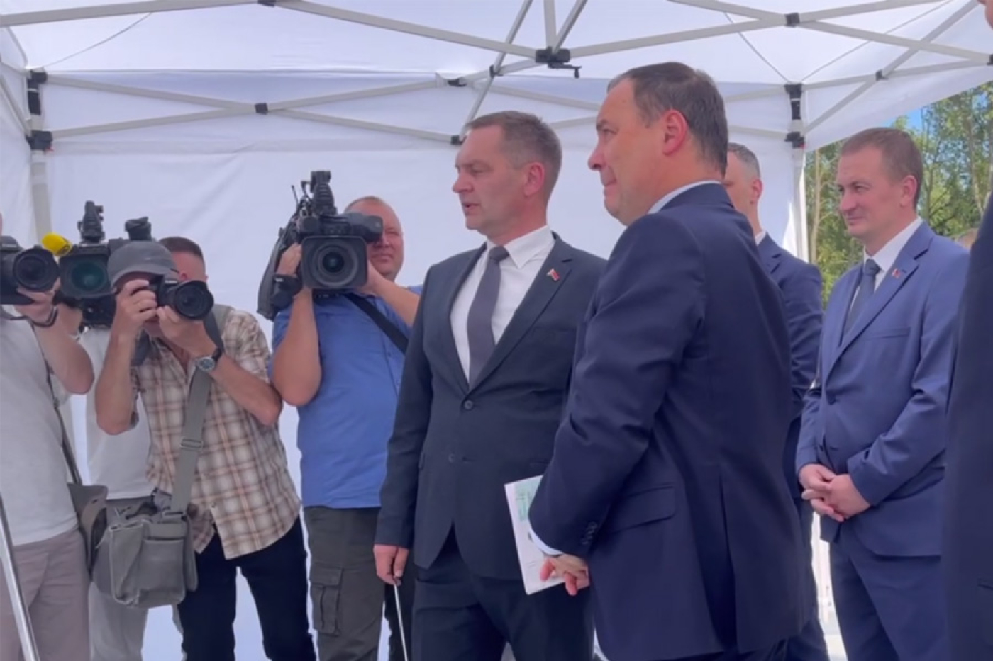 Роман Головченко и Александр Турчин ознакомились с ходом реконструкции участка автодороги Р-53