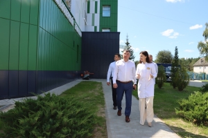 Николай Куховец проинспектировал ход модернизации Березинской ЦРБ