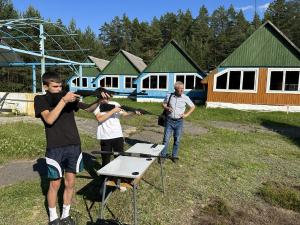 В «Папараць-кветцы» дети соревновались в стрельбе