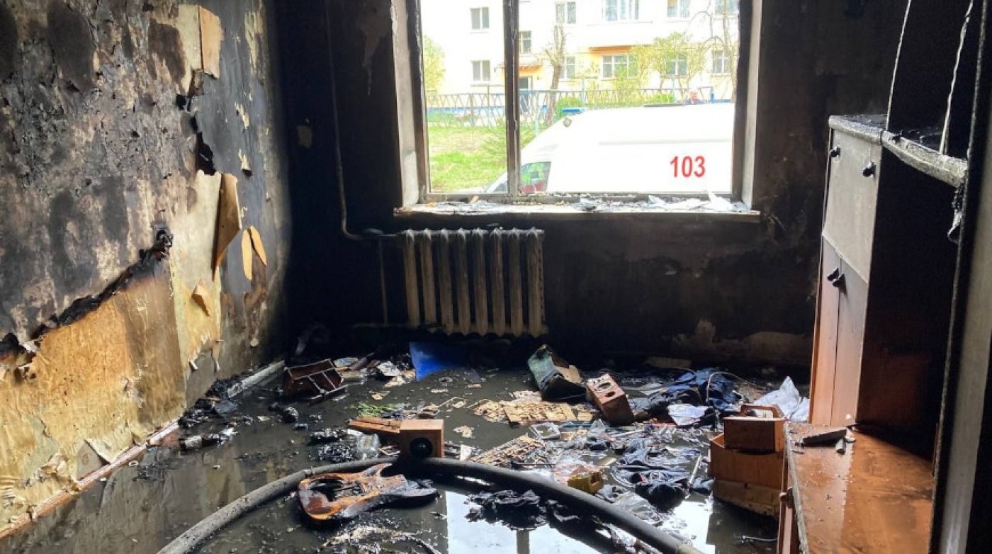 Борисовчанин спас соседа из горящей квартиры