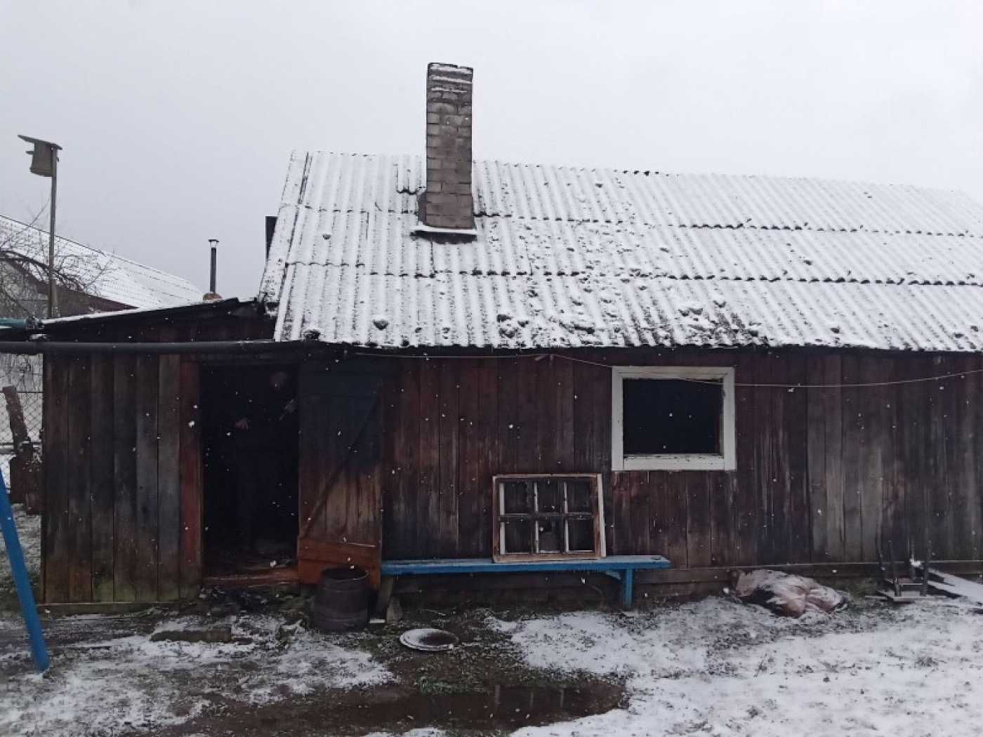 На пожаре в Березино погиб мужчина