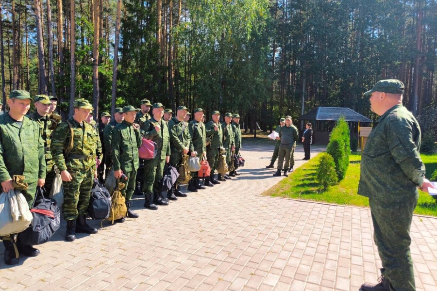 31 августа в Березино начался 2 этап учебных сборов с военнообязанными по территориальной обороне