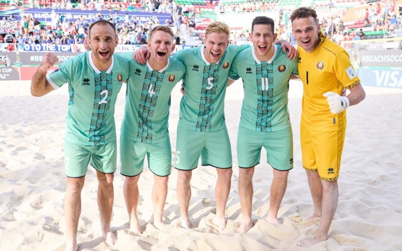 Беларусь вошла в топ-8 сборных мирового пляжного футбола
