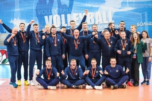 Алексей Кушнаренко поздравил волейбольный клуб «Борисов - 2010» с завоеванием бронзовых медалей чемпионата страны