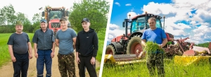 Рэпартаж з палёў ААТ «Брадзец», дзе корм рыхтуюць сямейныя дынастыі