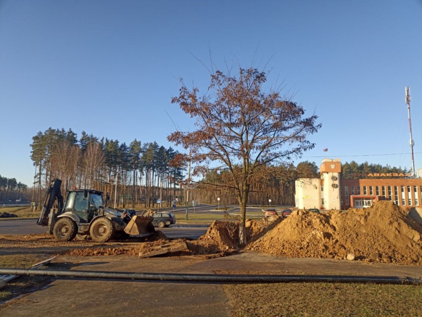 Началось строительство водопровода