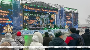С песнями, угощениями и зимними забавами: гулянья "Калядная завiруха" проходят в Минске