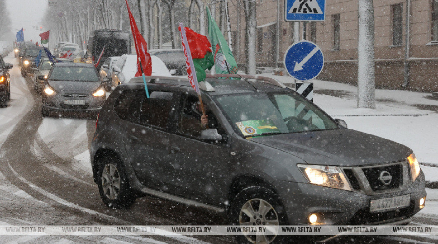 Автопробег ко Дню милиции состоялся в Минске