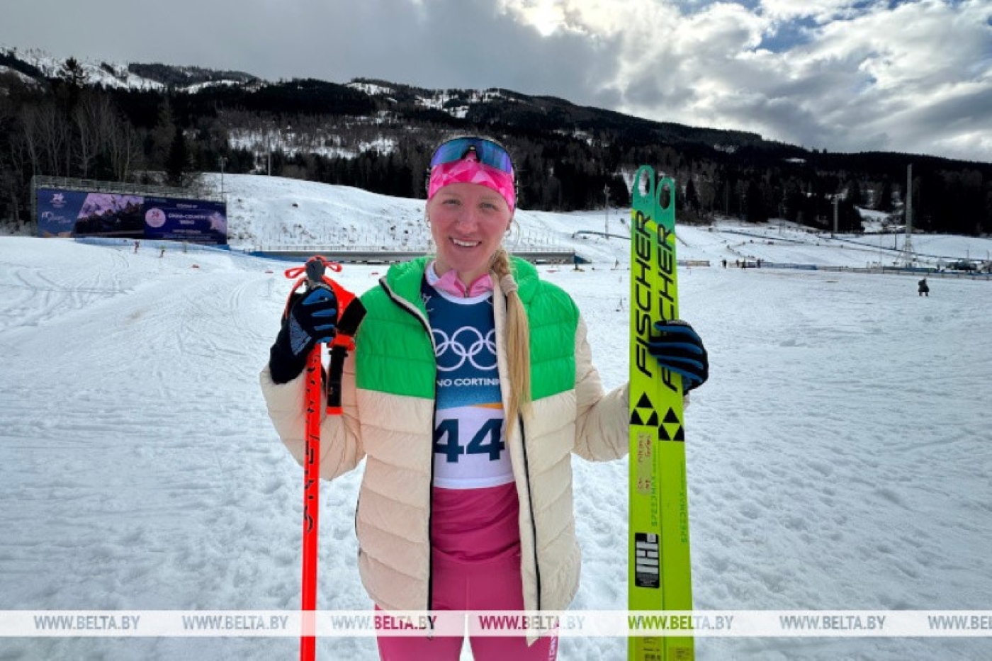 Лыжница Королева стала 34-й в олимпийском скиатлоне