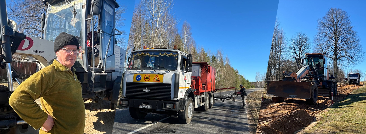 В Березинском районе 29 марта стартовала акция по ремонту дорог