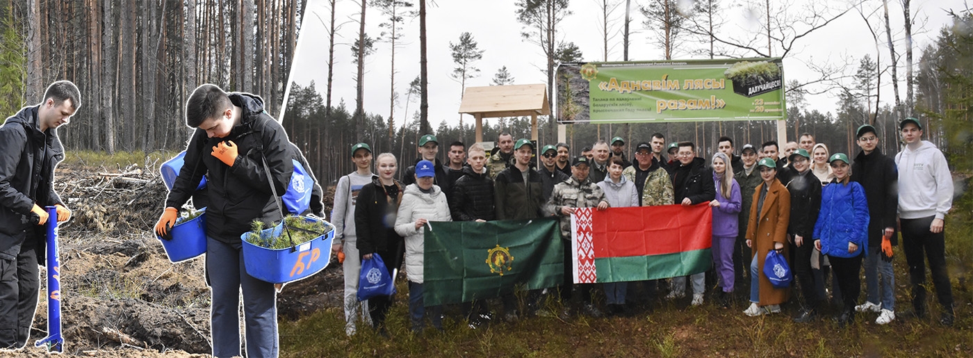 ЦИК с молодежью приняли участие в акции "Аднавім лясы разам"