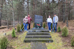 Благоустройства захоронения в д. Снуя