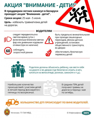 Единый День безопасности и акция "Внимание – дети!" пройдет в Минской области