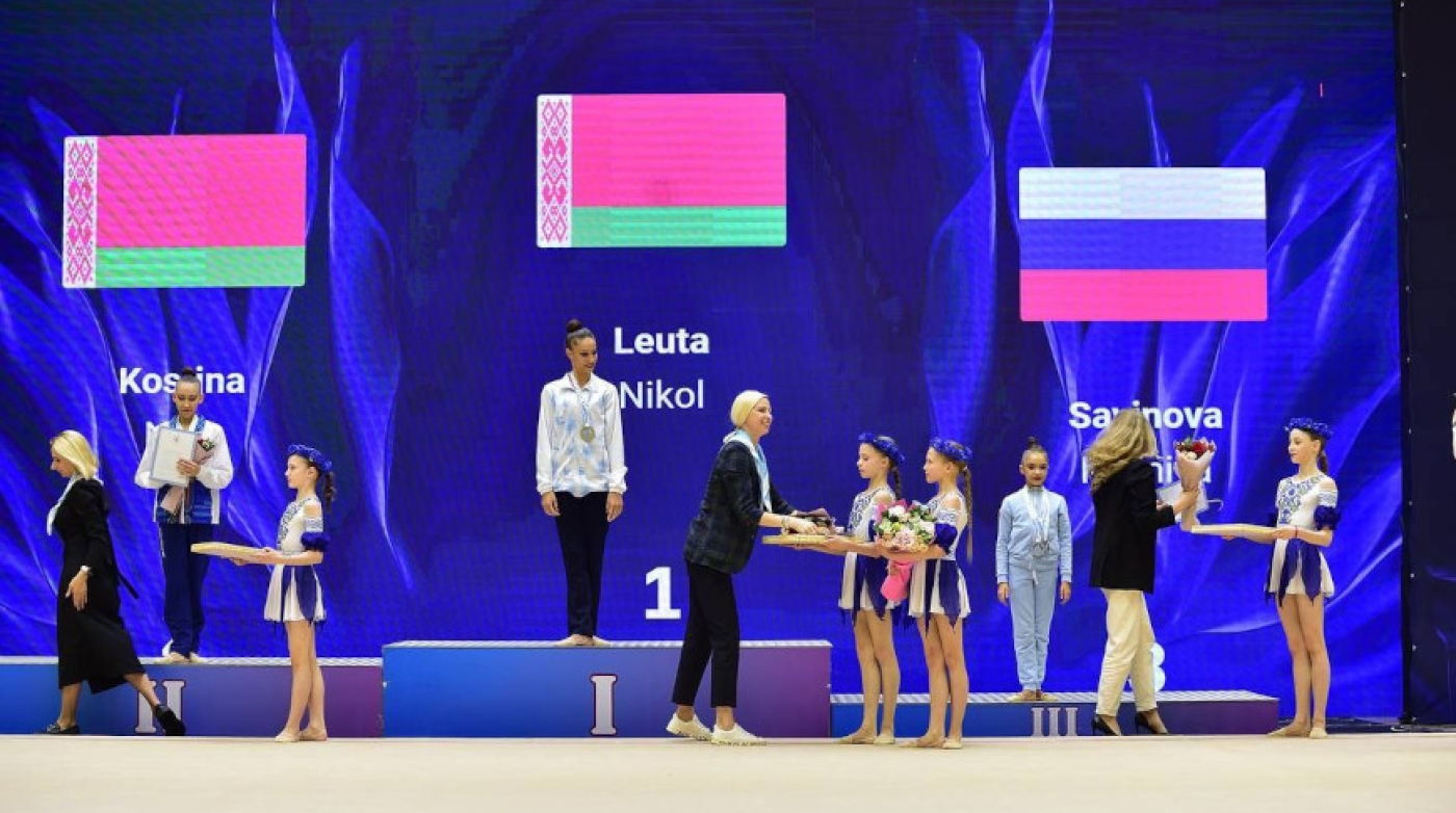 Белорусские гимнастки завоевали более 20 наград турнира "Гран-при "Небесная грация" в Минске