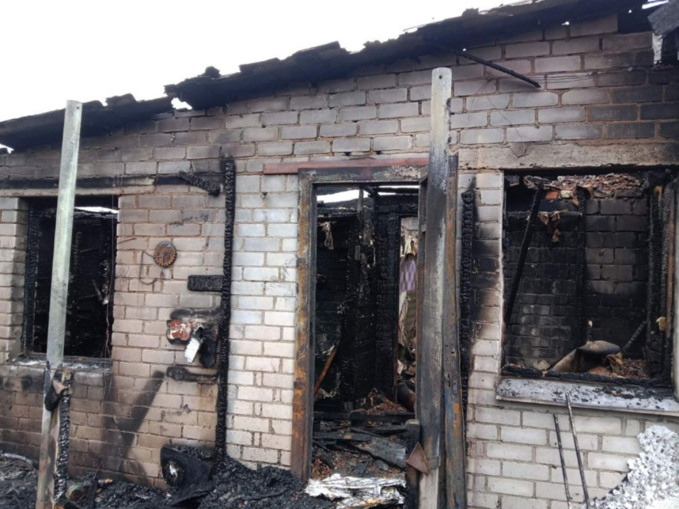 Пожар в Березино