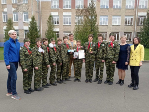 Команда "ВИТЯЗЬ" заняла 1 место в районном этапе  спортивно-патриотической игры "Зарница"