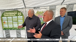 Лукашенко в "Юбилейном" рассказали о небывалом урожае, и почему не боятся содержать крупные комплексы