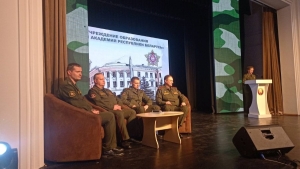 Встреча старшеклассников с курсантами Военной Академии и БНТУ