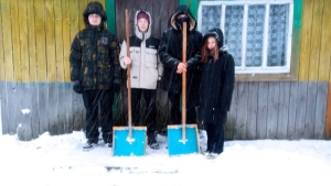 Молодежная акция "Уберем снег вместе"