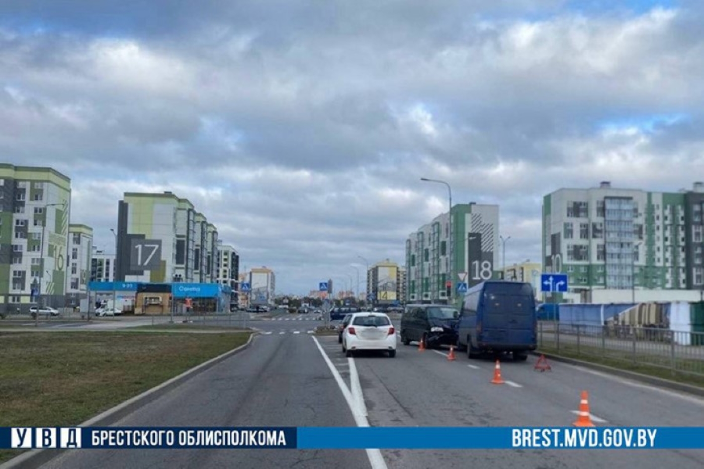 В Бресте автомобиль сбил подростка на СПМ