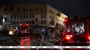 После пожара в ТЦ "Беларусь" в Витебске к медикам обратились 15 человек