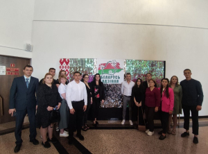 Делегации Березинского района принимает участие а патриотической акции "Беларусь Адзіная"