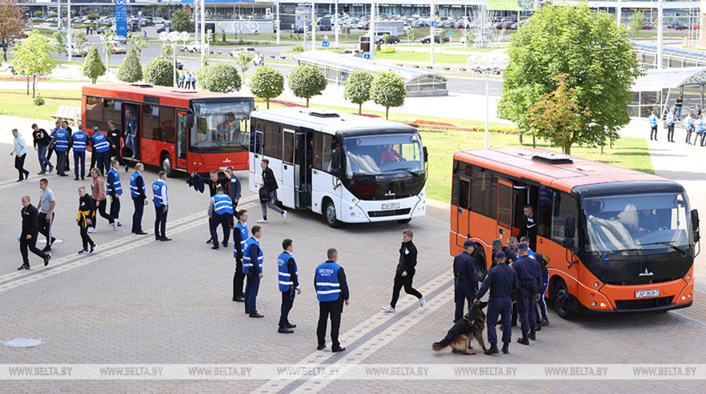 Тактико-специальные учения силовых служб к II Играм стран СНГ проходят возле "Минск-Арены"