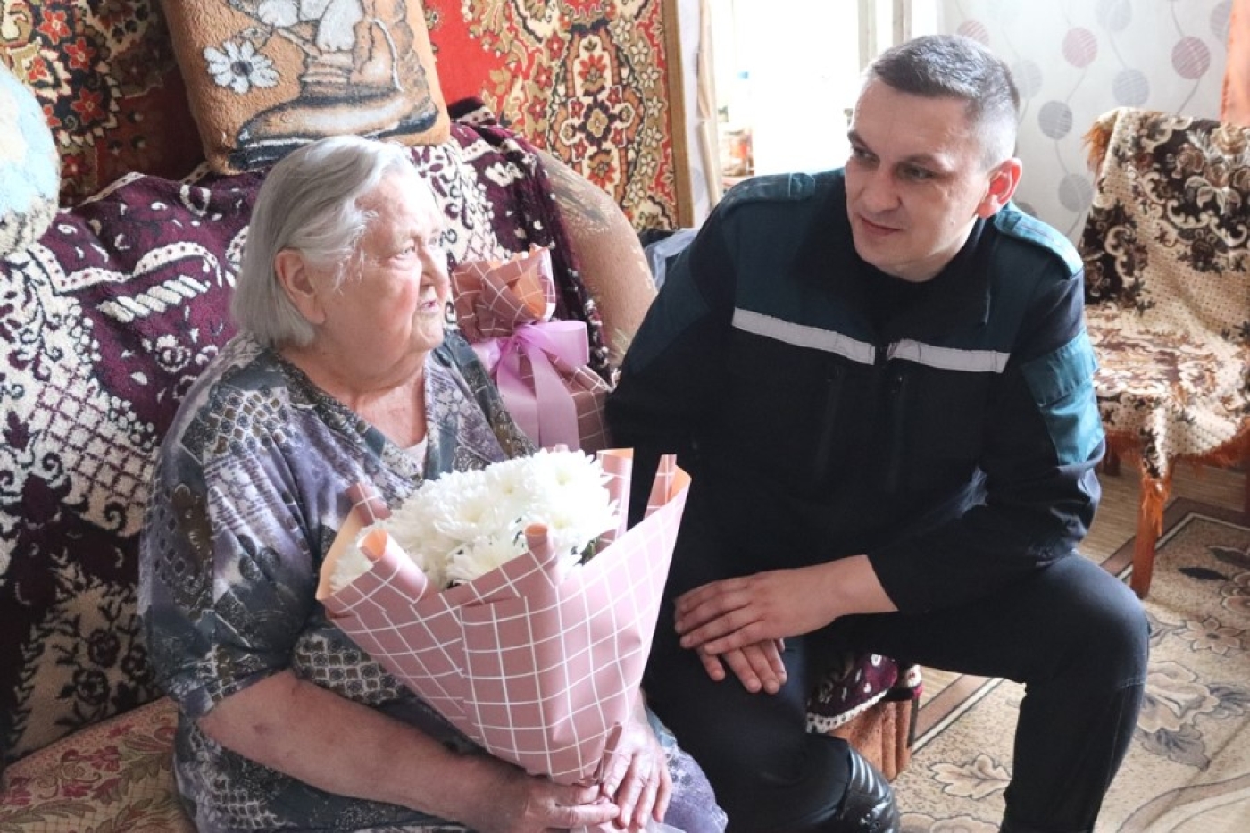 Мать героя-ликвидатора Василия Игнатенко отметила свой день рождения