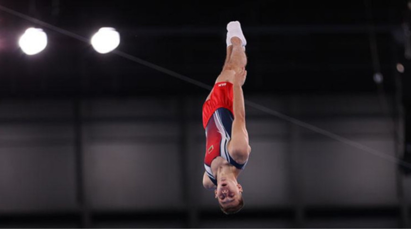 Трое белорусов вышли в полуфиналы на этапе Кубка мира по прыжкам на батуте в Германии
