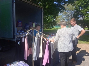 В сельских населенных пунктах также работают выездные школьные ярмарки.