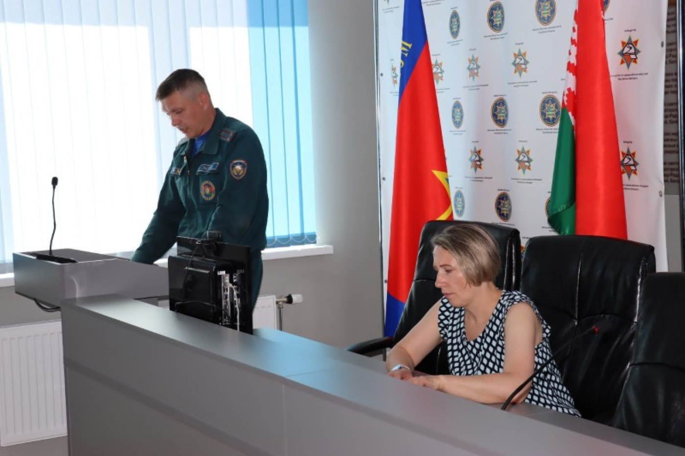 На заседании в Березинском РОЧС
