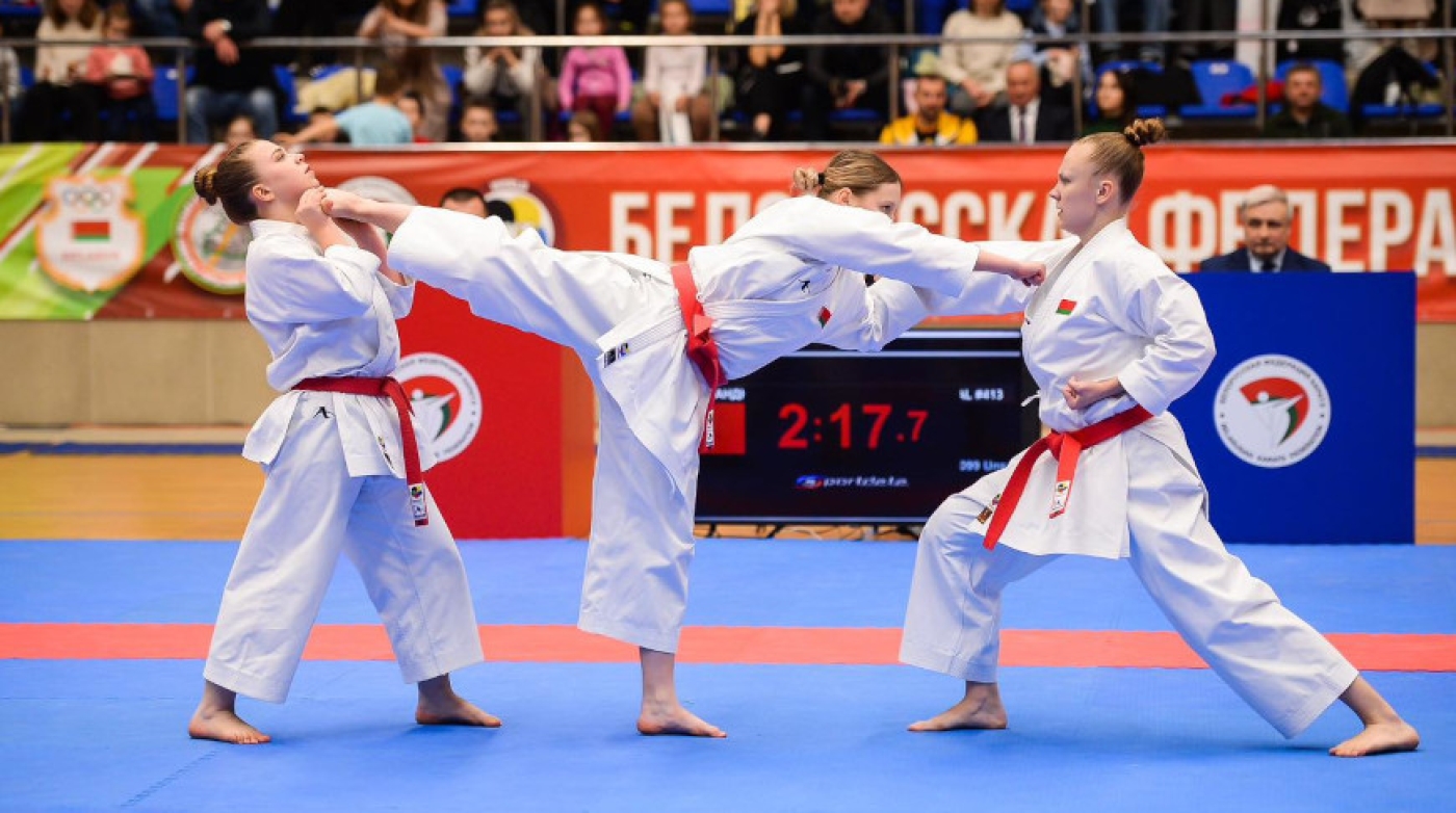 Каратисты Минска выиграли командный медальный зачет чемпионата Беларуси