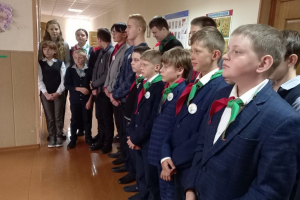 Пионерский сбор в лешницкой школе