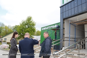 Строительные работы в ЦРБ глава района Андрей Соколовский держит на личном контроле