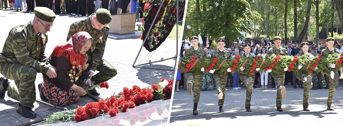 Молодежь, трудовые коллективы, березинцев - все спешили сегодня на митинг